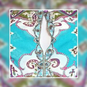 Nicole by Nicole Miller Tops - Nicole by Nicole Miller Turquoise Purple Top Sz 10 Nicole by Nicole Miller Tops - Nicole by Nicole Miller Turquoise Purple Top Sz 10
